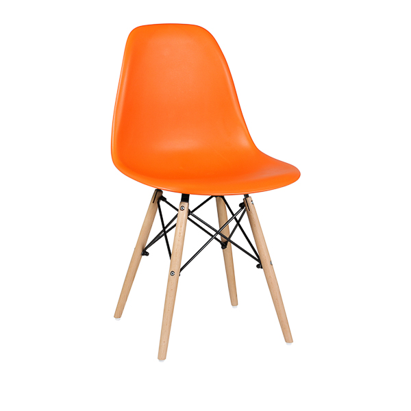 Стул обеденный EAMES DSW WX-503, пластик оранжевый
